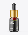 Dark Amber Glass Dropper Bottle Mockup Dark Amber Glass Dropper Bottle Mockup