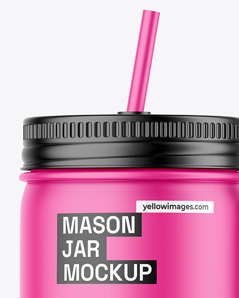 Matte Mason Jar Mockup