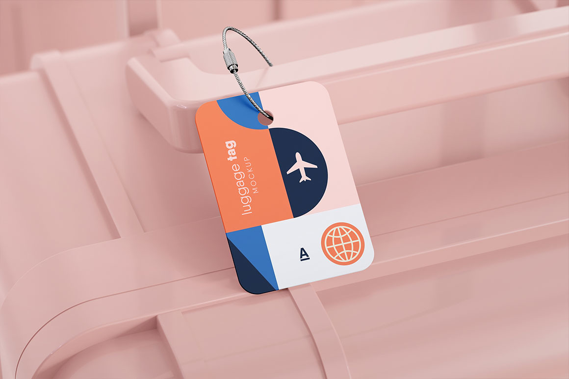 Luggage Tag Mockup