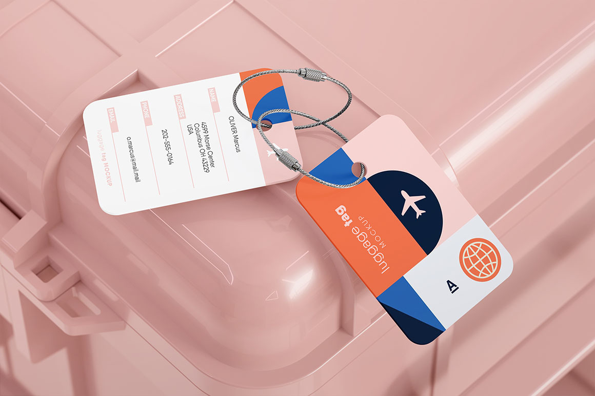 Luggage Tag Mockup