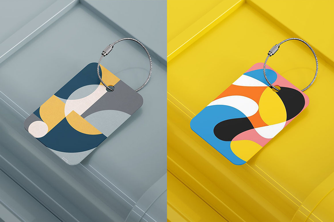 Luggage Tag Mockup