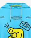 Oversize Hooded T-Shirt Mockup - Front View