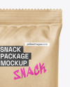 Kraft Flow Pack Mockup