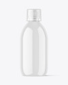 300ml Glossy Syrup Bottle w\ Measuring Cap Mockup