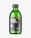 300ml Green Syrup Bottle w\ Measuring Cap Mockup