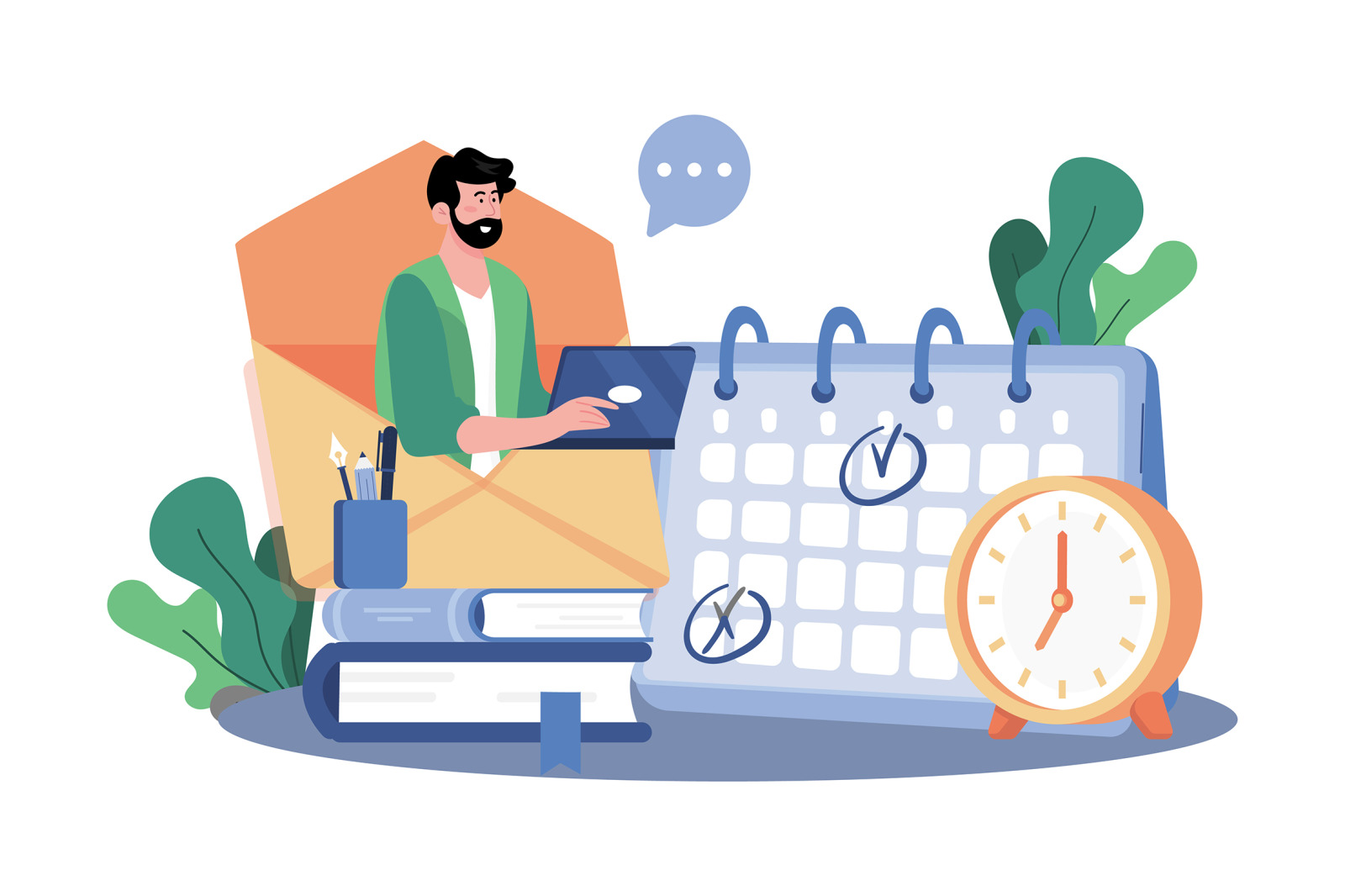 M738_Email Service Illustration_Part 02 M738_Email Service Illustration_Part 02