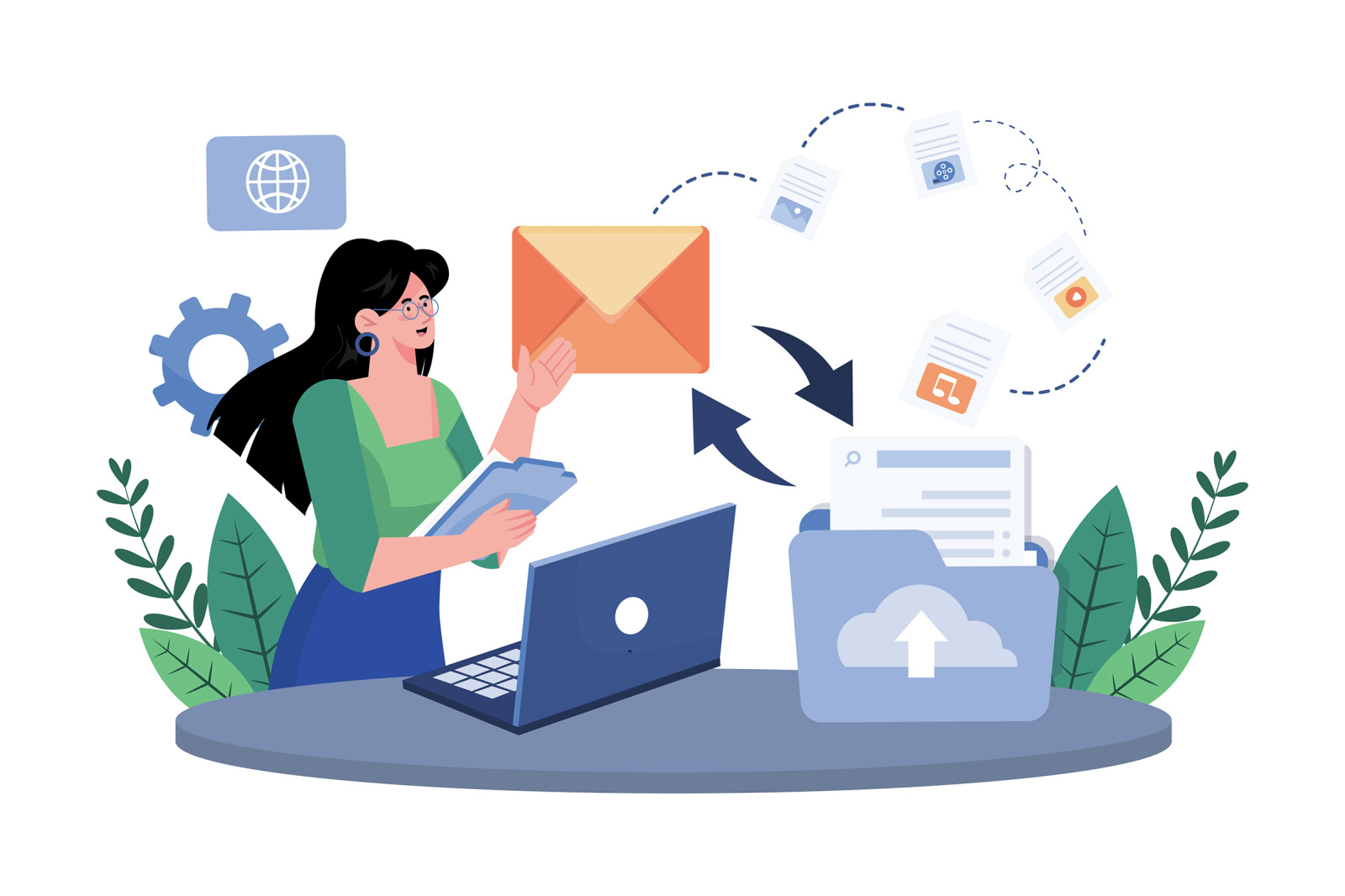M738_Email Service Illustration_Part 02 M738_Email Service Illustration_Part 02