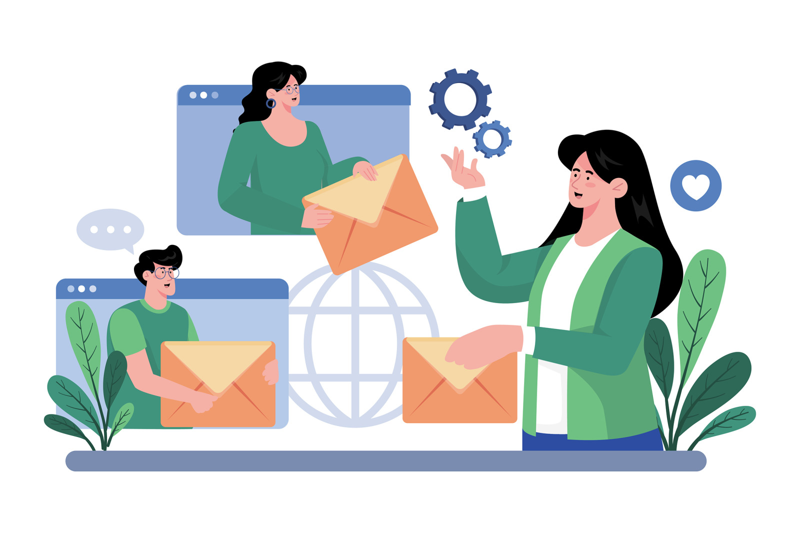 M738_Email Service Illustration_Part 02 M738_Email Service Illustration_Part 02