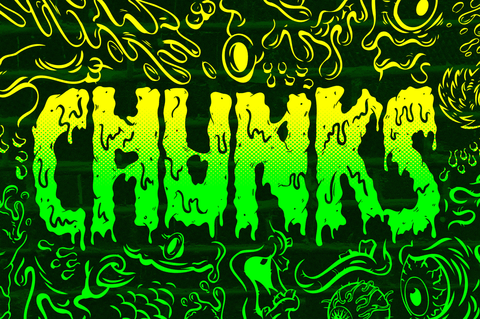 Filthy Creation: An Outrageously Cartoonish Slime Font!