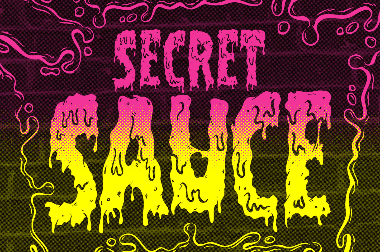 Filthy Creation: An Outrageously Cartoonish Slime Font!