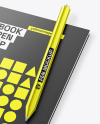 Notebook with Pen Mockup