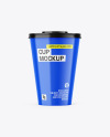 Glossy Drink Cup W/ Straw Mockup