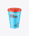 Matte Drink Cup W/ Straw Mockup