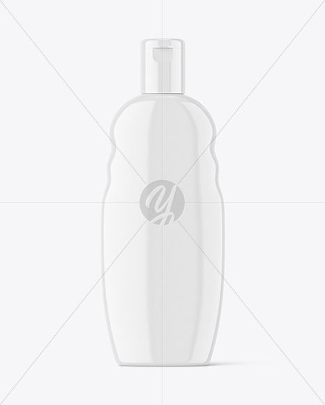 Glossy Shampoo Bottle Mockup