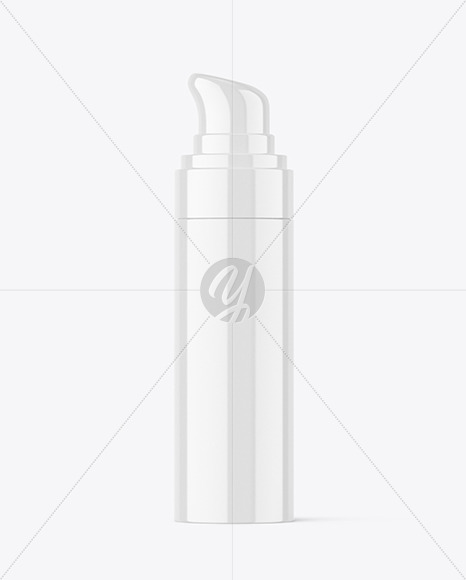 Glossy Airless Bottle Mockup Glossy Airless Bottle Mockup