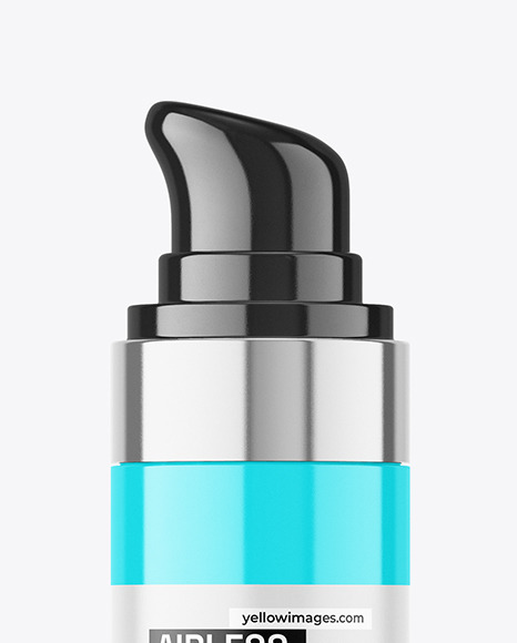 Glossy Airless Bottle Mockup Glossy Airless Bottle Mockup