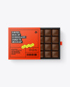 Box of Chocolate Sweets Mockup