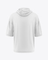 Oversize Hooded T-Shirt Mockup - Back View