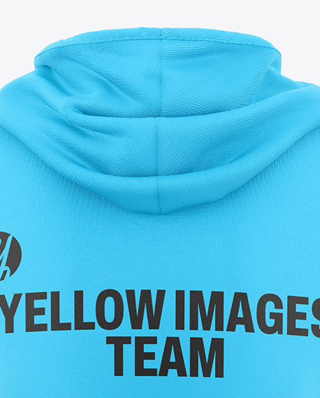 Oversize Hooded T-Shirt Mockup - Back View