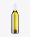 Antique Green Glass White Wine Bottle Mockup