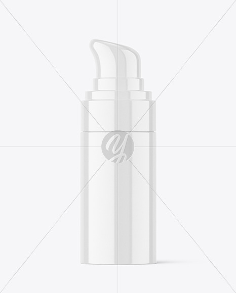 Glossy Airless Bottle Mockup