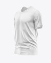 Men’s T-Shirt V-Neck Mockup