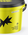 Matte Metallic Bucket Mockup