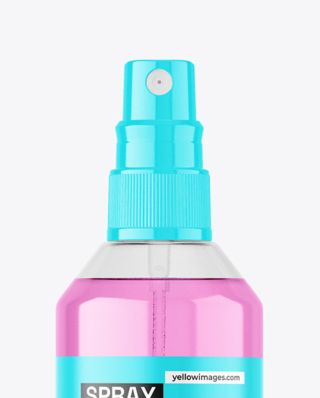 Clear Spray Bottle Mockup