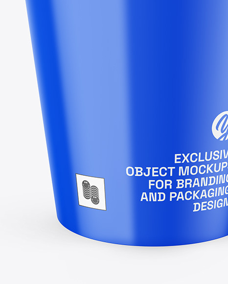 Glossy Drink Cup W/ Straw Mockup