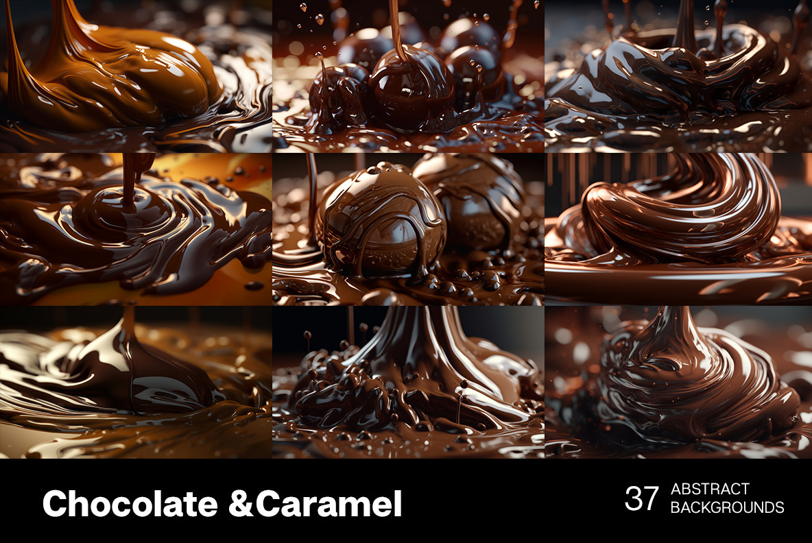 Chocolate and Caramel backgrounds