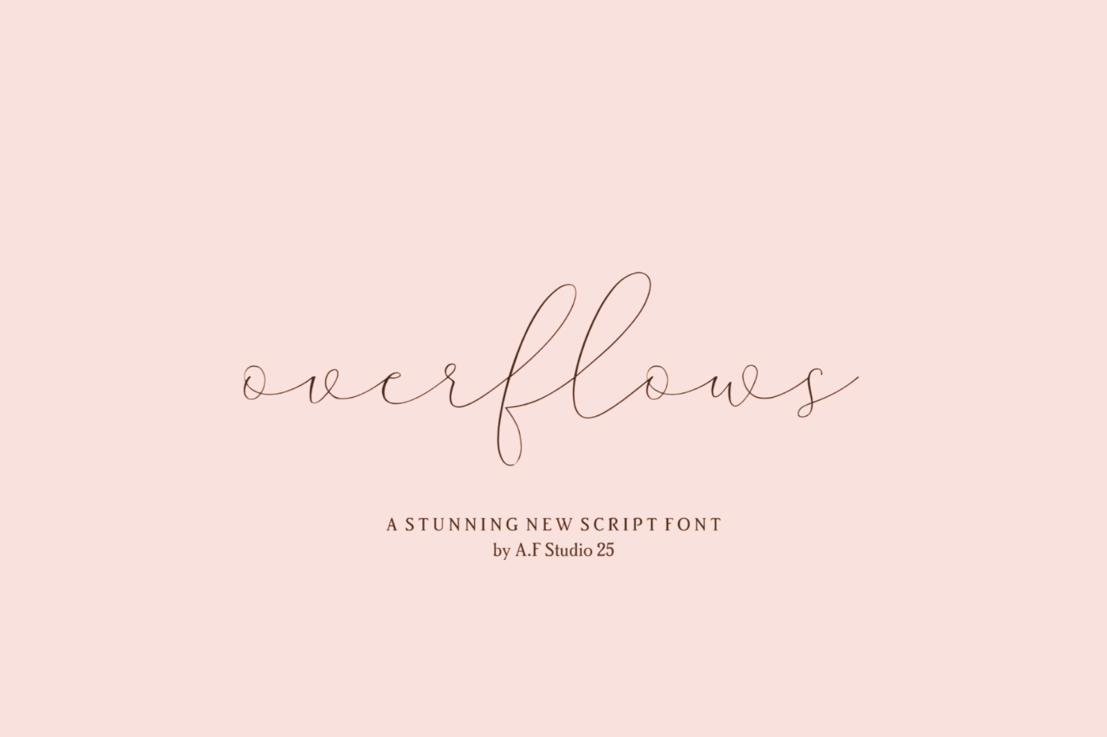 Overflows - A Stunning Script Font