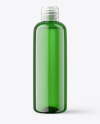 500ml Green Plastic Bottle w/ Liquid Mockup