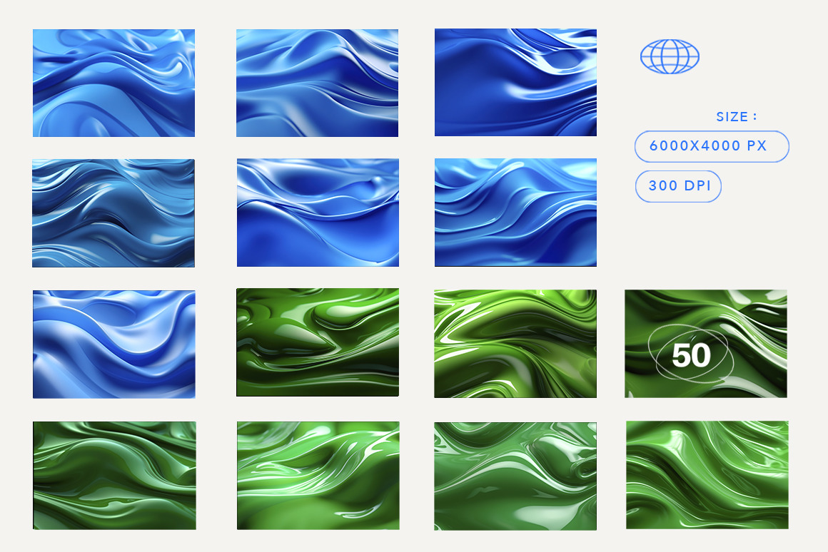 50 Melted Plastic Backgrounds