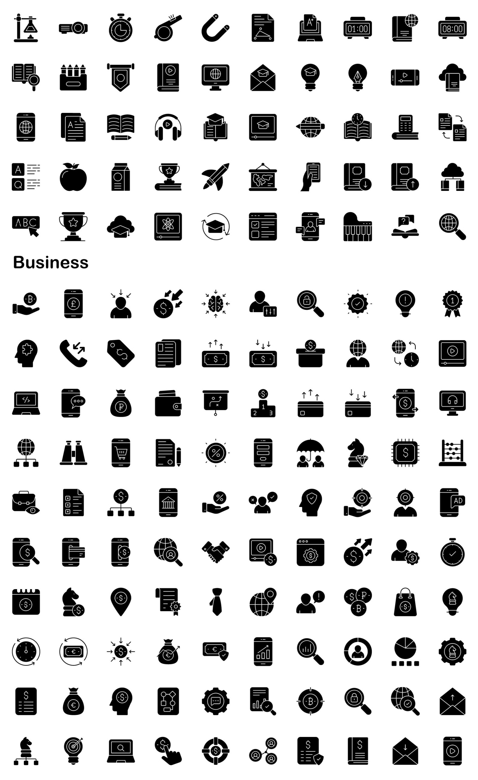 3000+ Glyph Vector Icons 3000+ Glyph Vector Icons