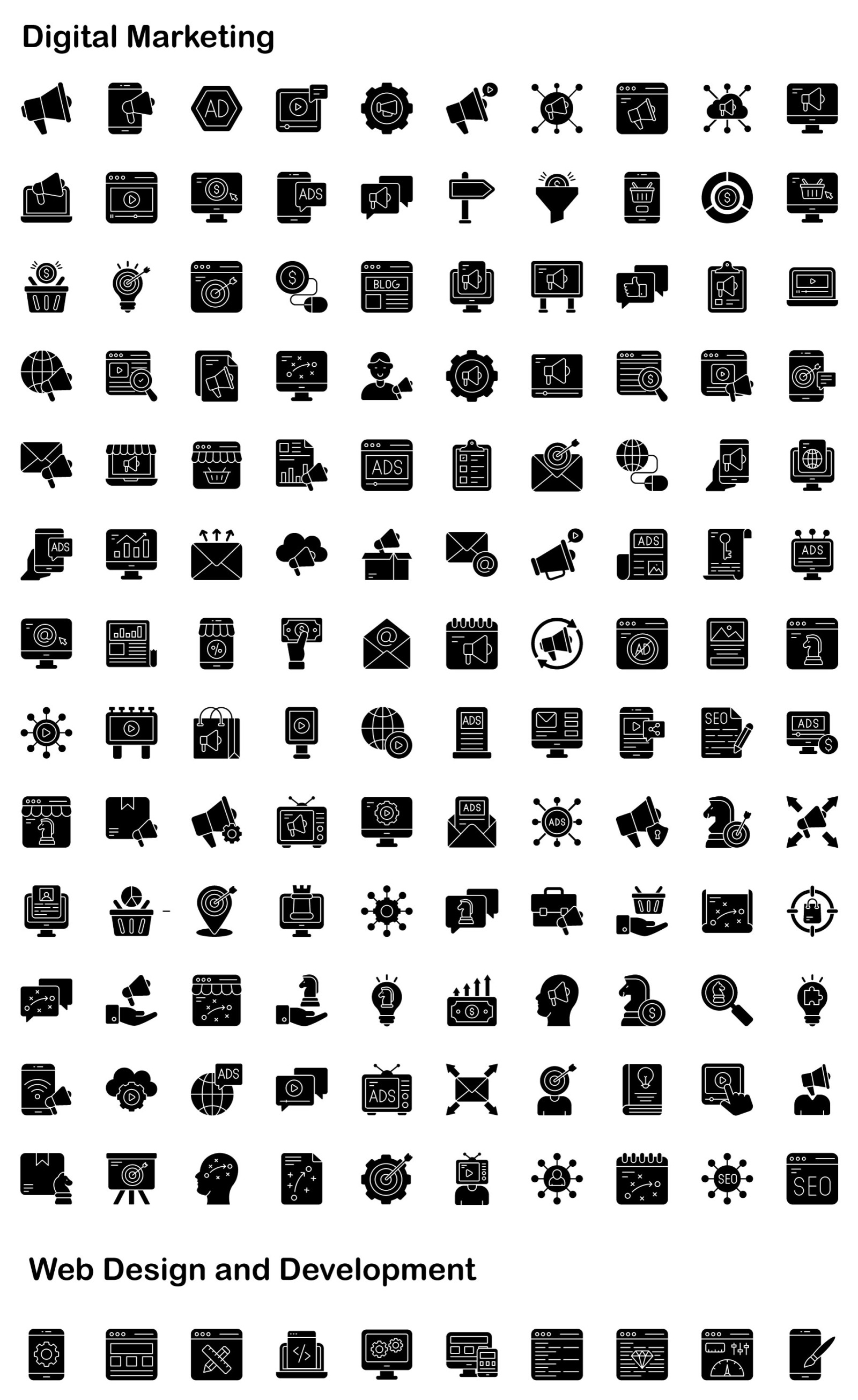 3000+ Glyph Vector Icons 3000+ Glyph Vector Icons