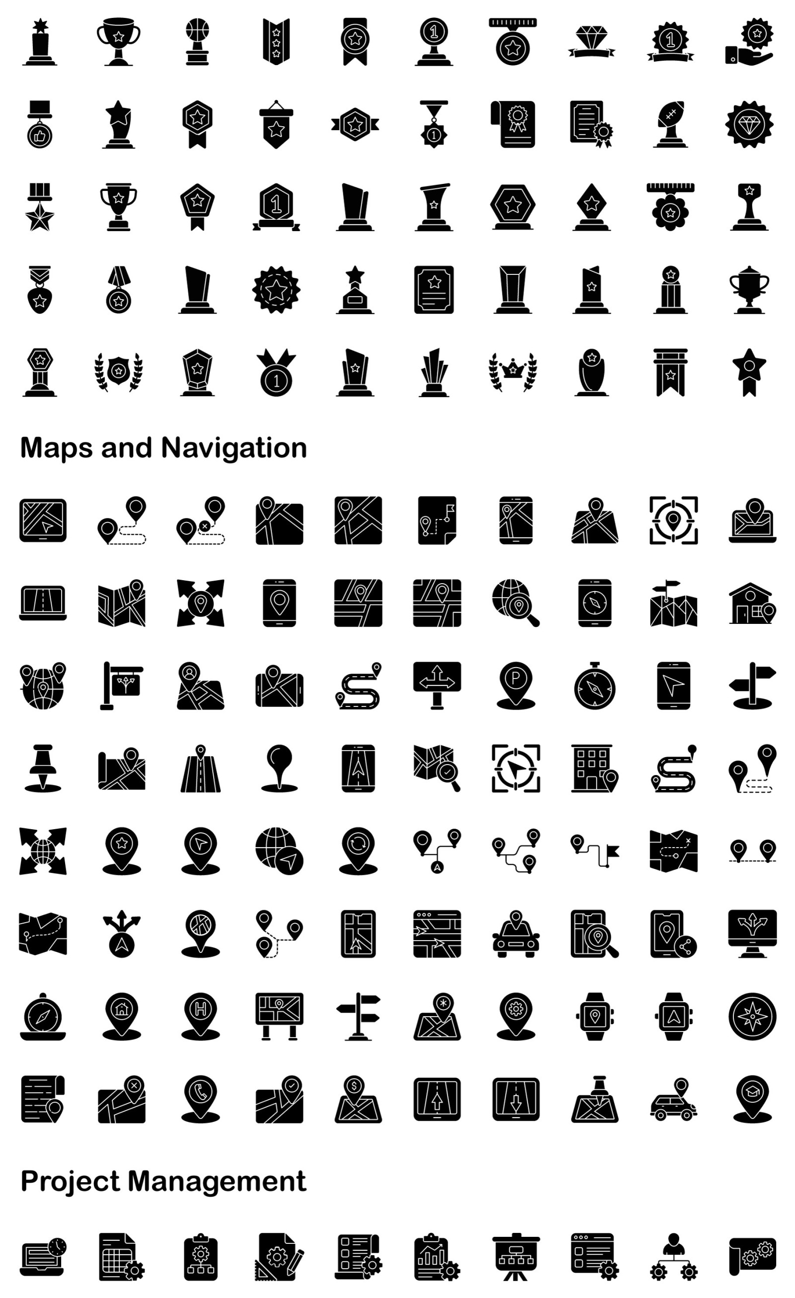 3000+ Glyph Vector Icons 3000+ Glyph Vector Icons