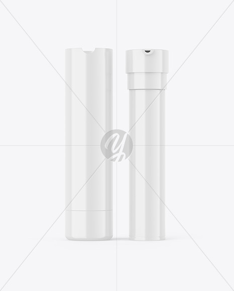 Glossy Bottle W/ Pump Mockup