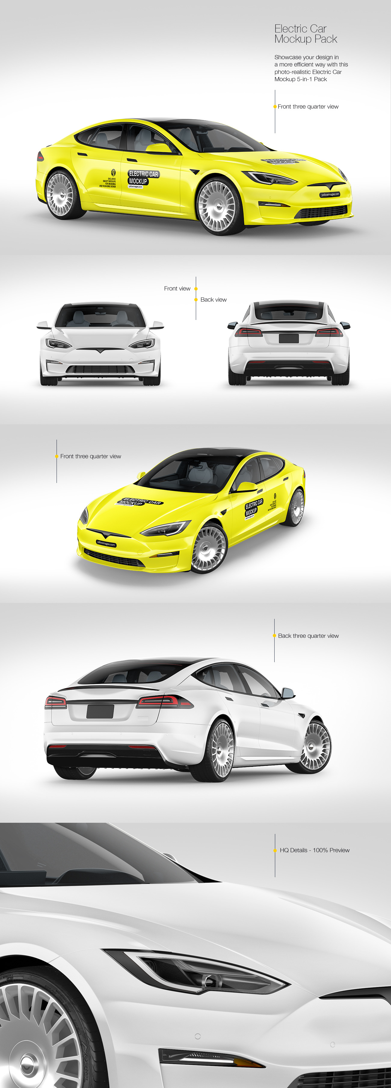 Electric Car Mockup Pack