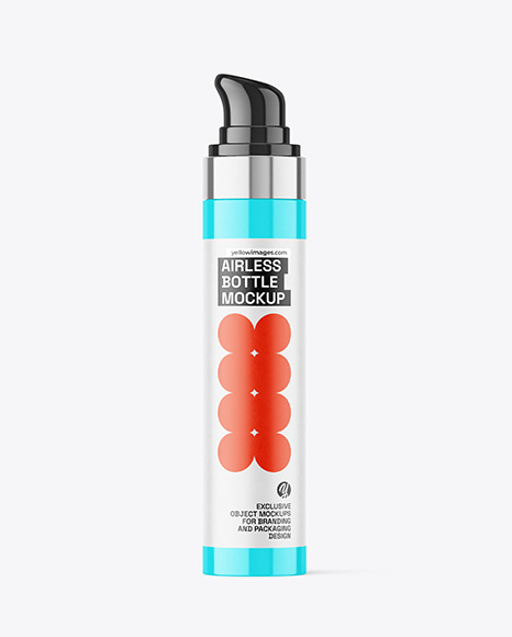 Glossy Airless Bottle Mockup