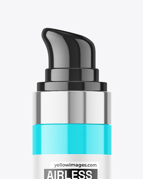 Glossy Airless Bottle Mockup
