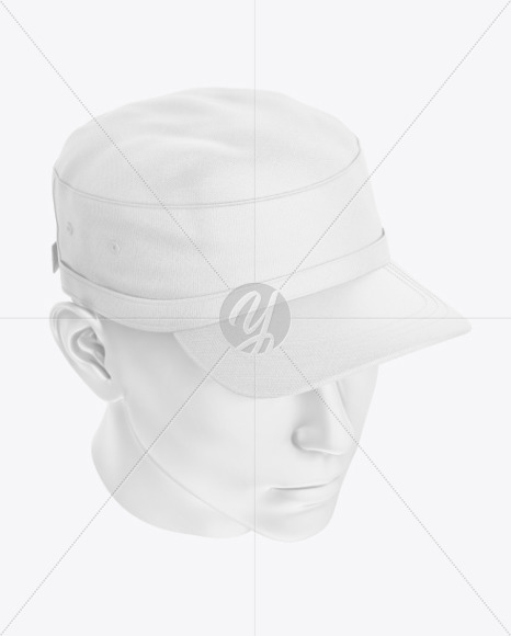 Military Cap Mockup - Half View