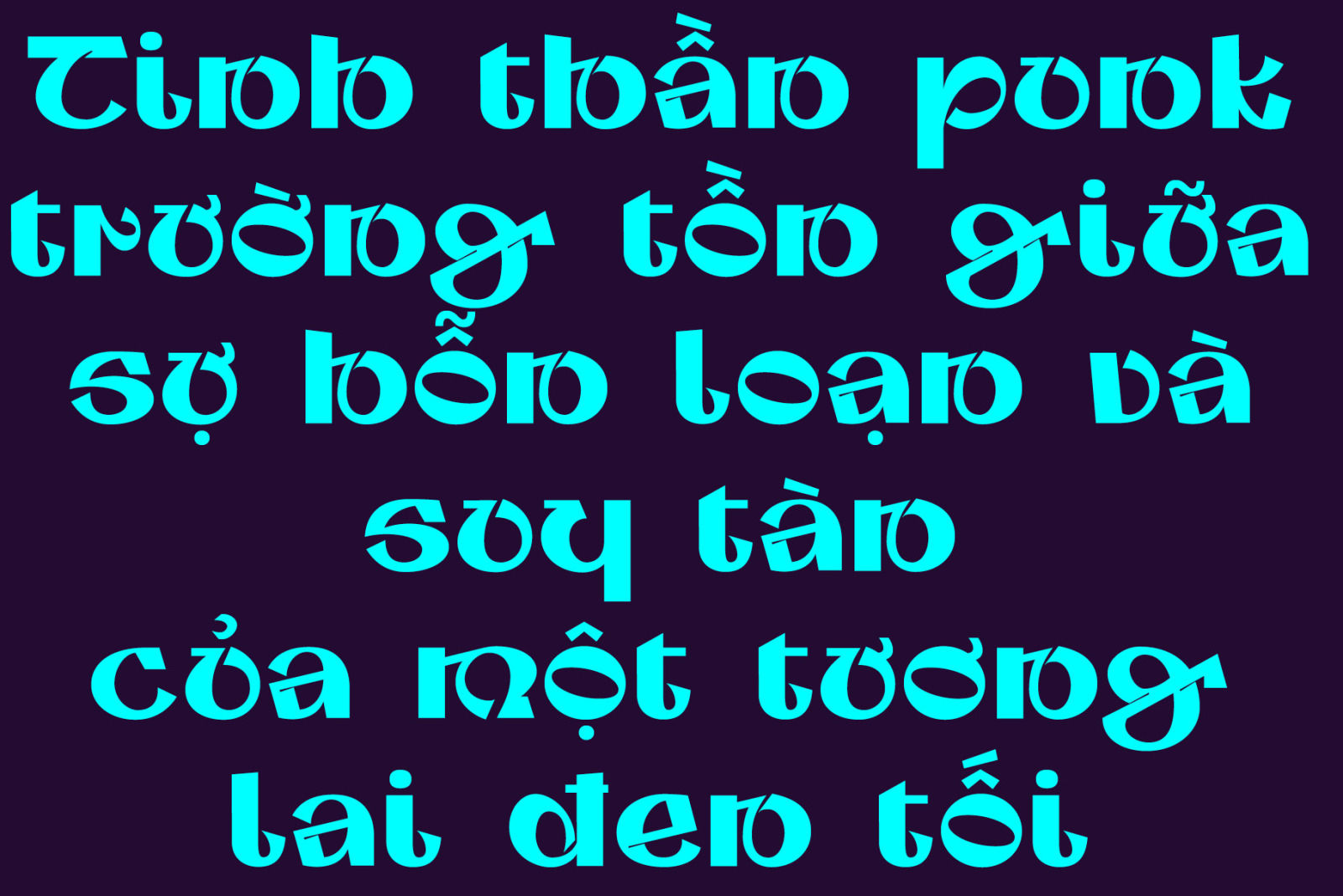 Cyanus - display font Cyanus - display font