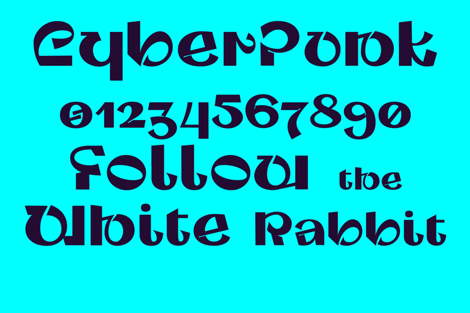 Cyanus - display font Cyanus - display font