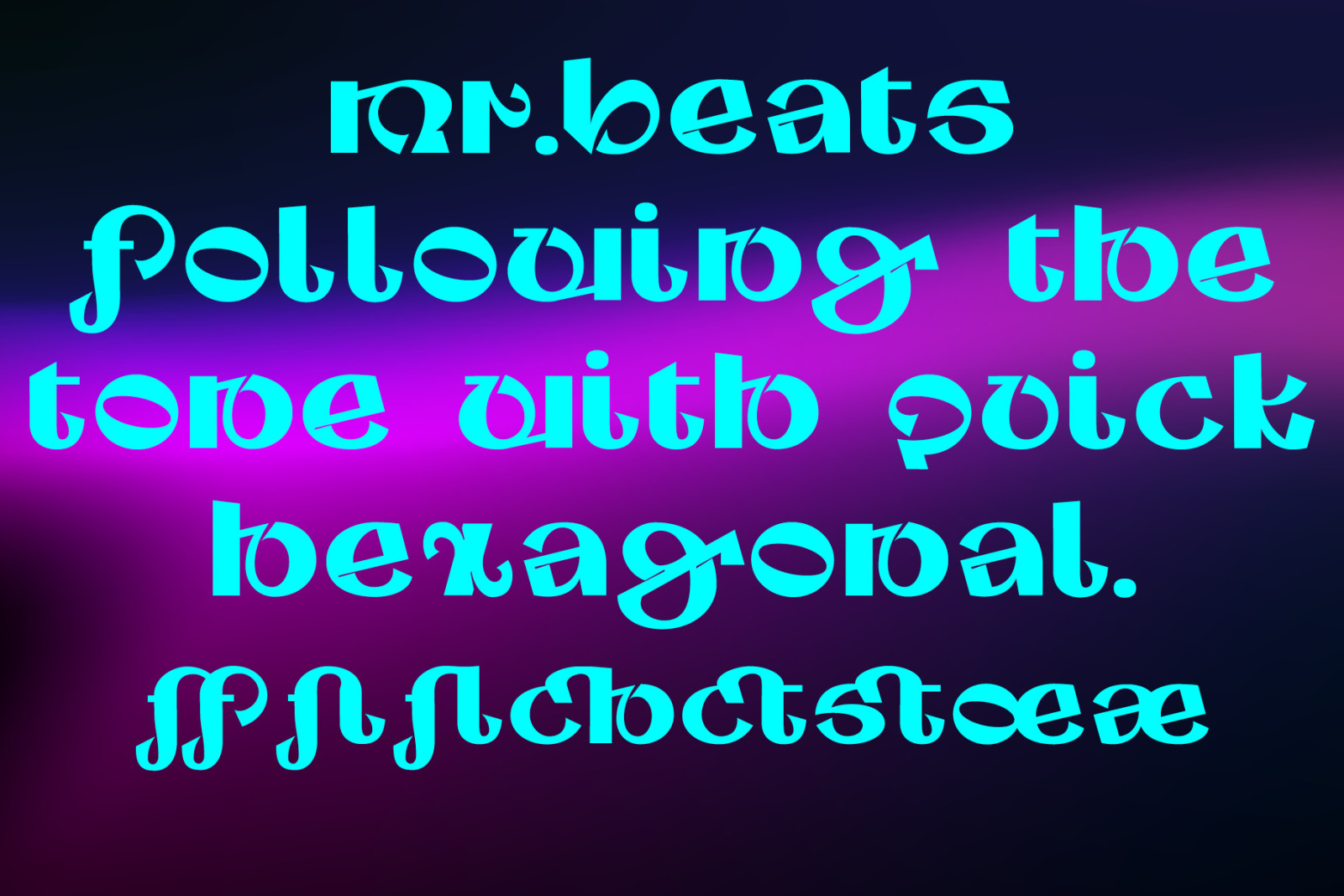 Cyanus - display font Cyanus - display font
