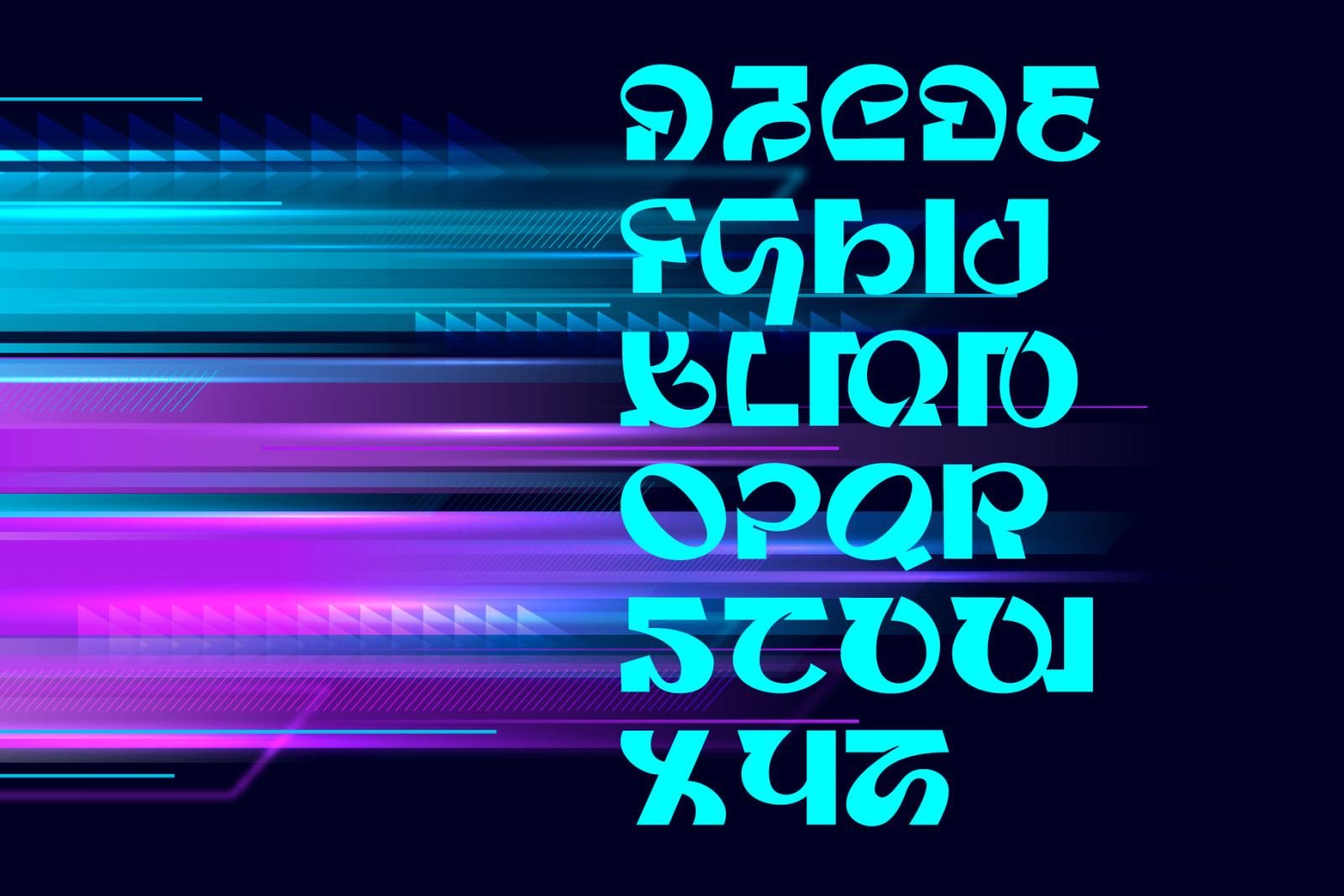 Cyanus - display font Cyanus - display font