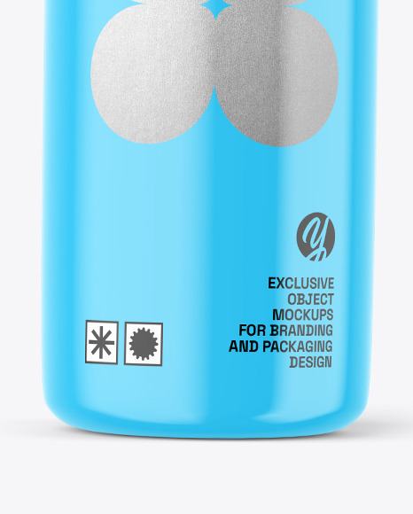 Glossy Pump Bottle Mockup