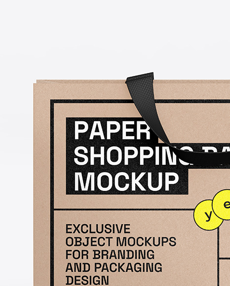 Krafts Paper Shopping Bag Mockup