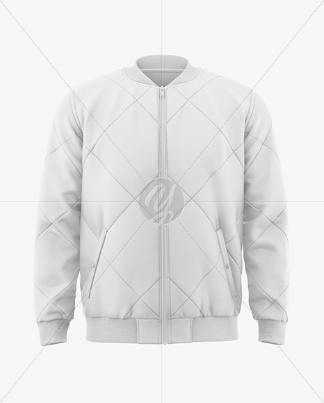 Men's Bomber Jacket Mockup - Front View