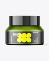 30g Frosted Green Jar Mockup