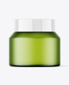 50g Frosted Green Jar Mockup 50g Frosted Green Jar Mockup
